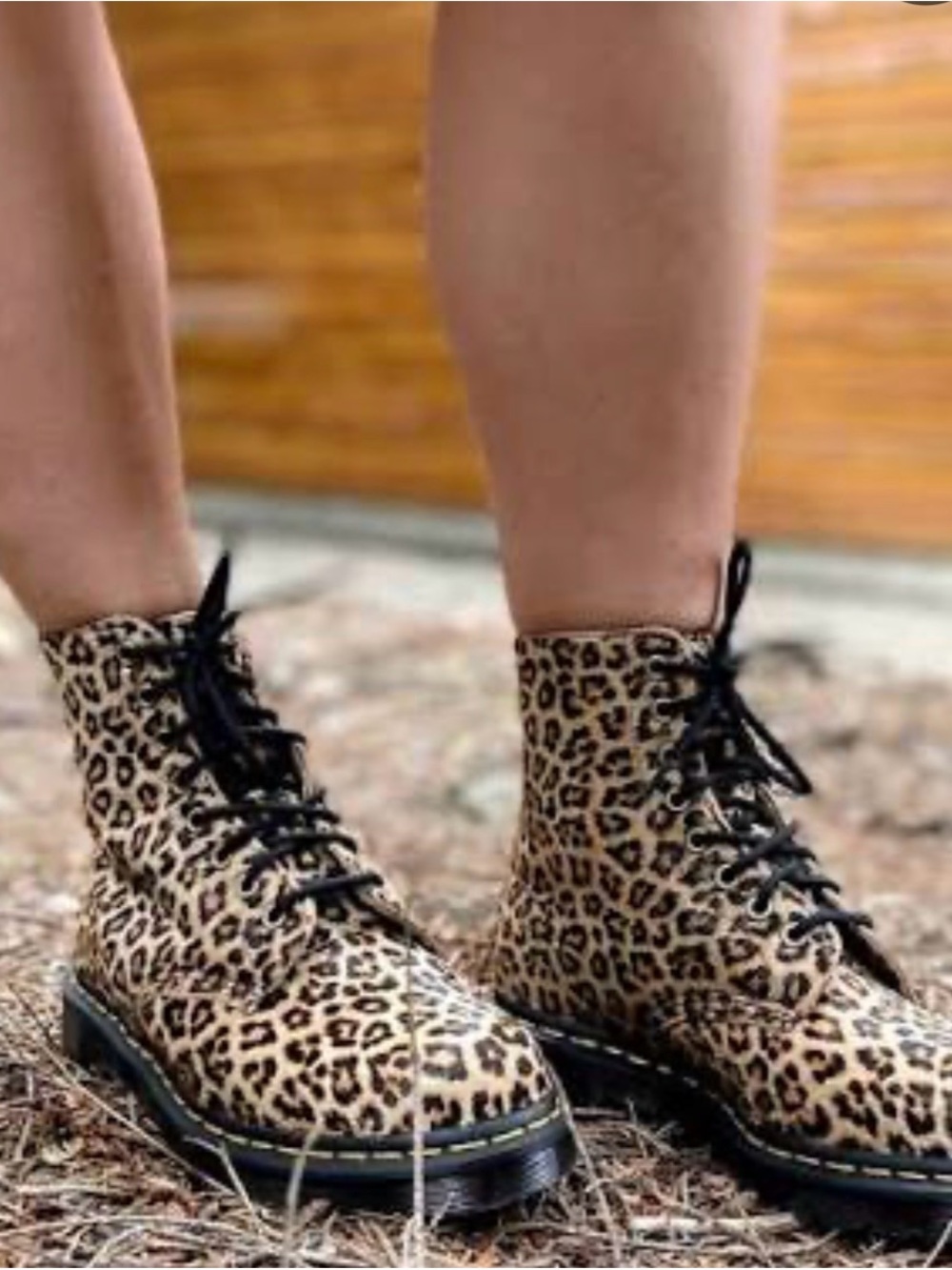Dr. Martens 1460 Pascal Genuine Leopard-Print Hair-On Leather Boots M 11 / W 12 - Picture 10 of 10
